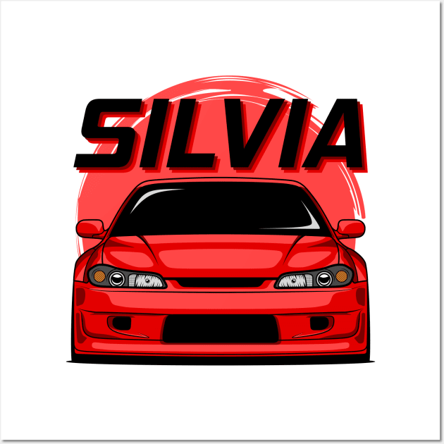 Silvia S15 Red Wall Art by GoldenTuners